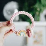 Itzy Ritzy Rattle Silicone Teether - Rainbow