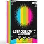 Astrobrights Color Paper -Bright Assortment, 24lb, 8.5 x