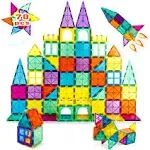 Neoformers Magnetic Building Tiles, 70 Pcs 3D Magnetic Building Blocks Set for Kids, Stem Educational Preschool Magnet Toys for Toddlers Boys Girls 3