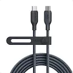 Anker USB C to USB C Cable (240W, 6ft), Bio-Braided USB C Charger Cable, Fast Charge for MacBook Pro 2020, iPad Pro 2020, iPad Air 4, Samsung Galaxy S23+/S23 Ultra, Pixel(USB 2.0)(Phantom Black)