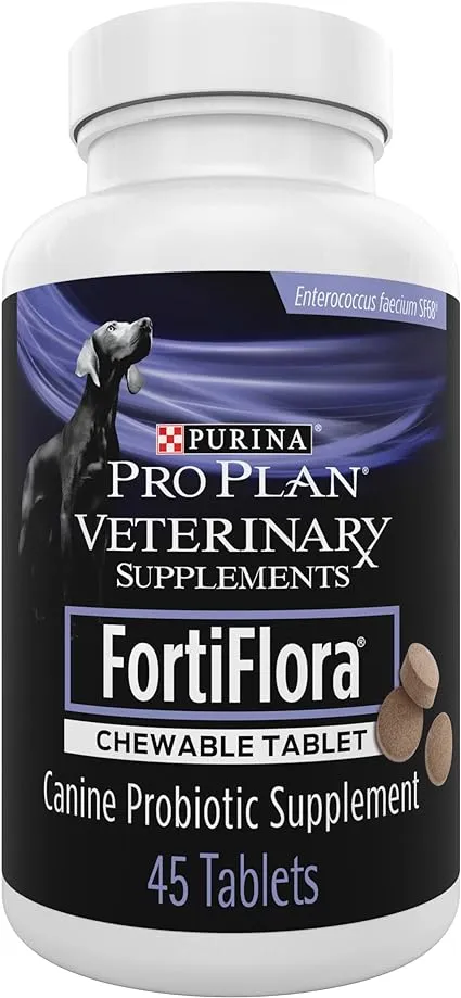 Purina Pro Plan Veterinary Supplements FortiFlora Chewable Tablets Dog Supplement