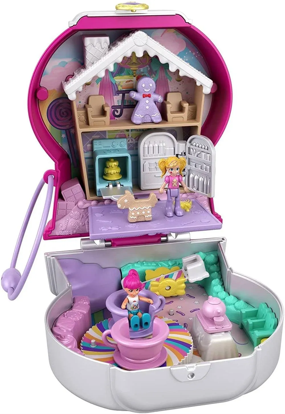 Polly Pocket Candie Cutie GUMBALL compact 12 pop n swap pcs NEW