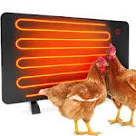 Safe Chicken Coop Heater, Safer Than Brooder Lamps, Gently Warm, 150 Watts, E...