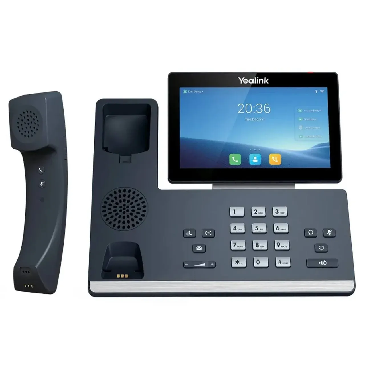 Yealink SIP-T58W Pro IP Phone - Corded/Cordless - Corded/Cordless - Bluetooth, Wi-Fi - Wall Mountable, Desktop - Classic Gray