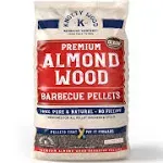 Knotty Wood Barbecue Company 100% Pure Almond Wood BBQ Pellets 20 lbs.