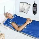 LifePro Sauna Blanket for Detoxification - Portable Far Infrared Sauna for Home Detox Calm Your Body and Mind (Regular Blue)