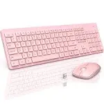 Wired Keyboard and Mouse Set Ombre Pink Finish