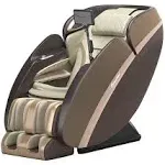 Real Relax 4D Massage Chair SL Track Full Body Zero Gravity Shiatsu Massage Recliner with Ai Care Voice Control Heating PS6500 Champagne