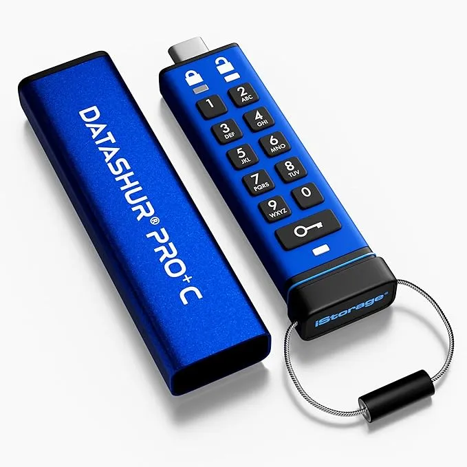 iStorage datAshur PRO+C 32GB USB 3.2 (Gen 1) Type C Flash Drive