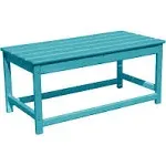 Westin Furniture Adirondack Outdoor Patio Coffee Table Turquoise