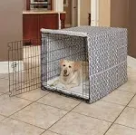 Midwest QuietTime Defender Covella Dog Crate Cover Gray