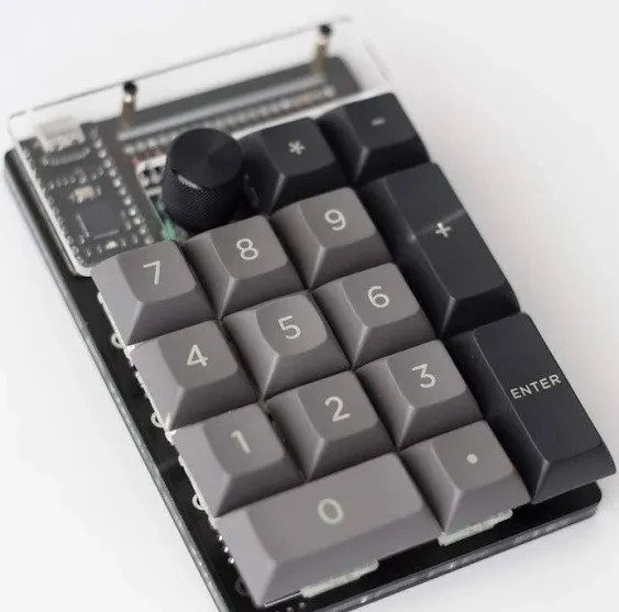 Tidbit 19 Key Programmable QMK Mechanical Numpad Kit (Plus - Black)