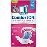 Out Diapers, Disposable, M-L (25-60 Pounds) - 14 diapers