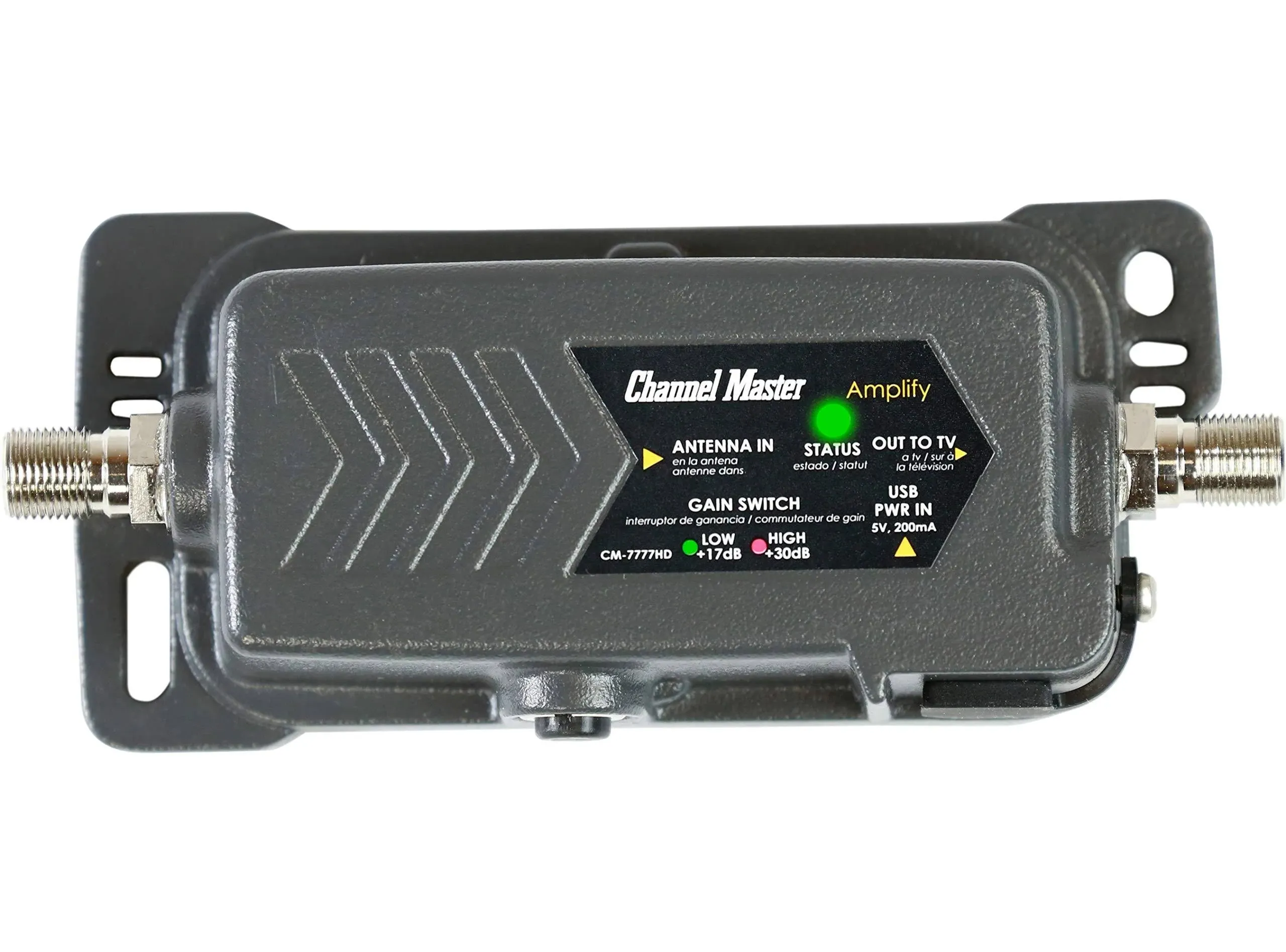 Channel Master CM-7777HD Amplify Adjustable Gain TV Antenna Preamplifi