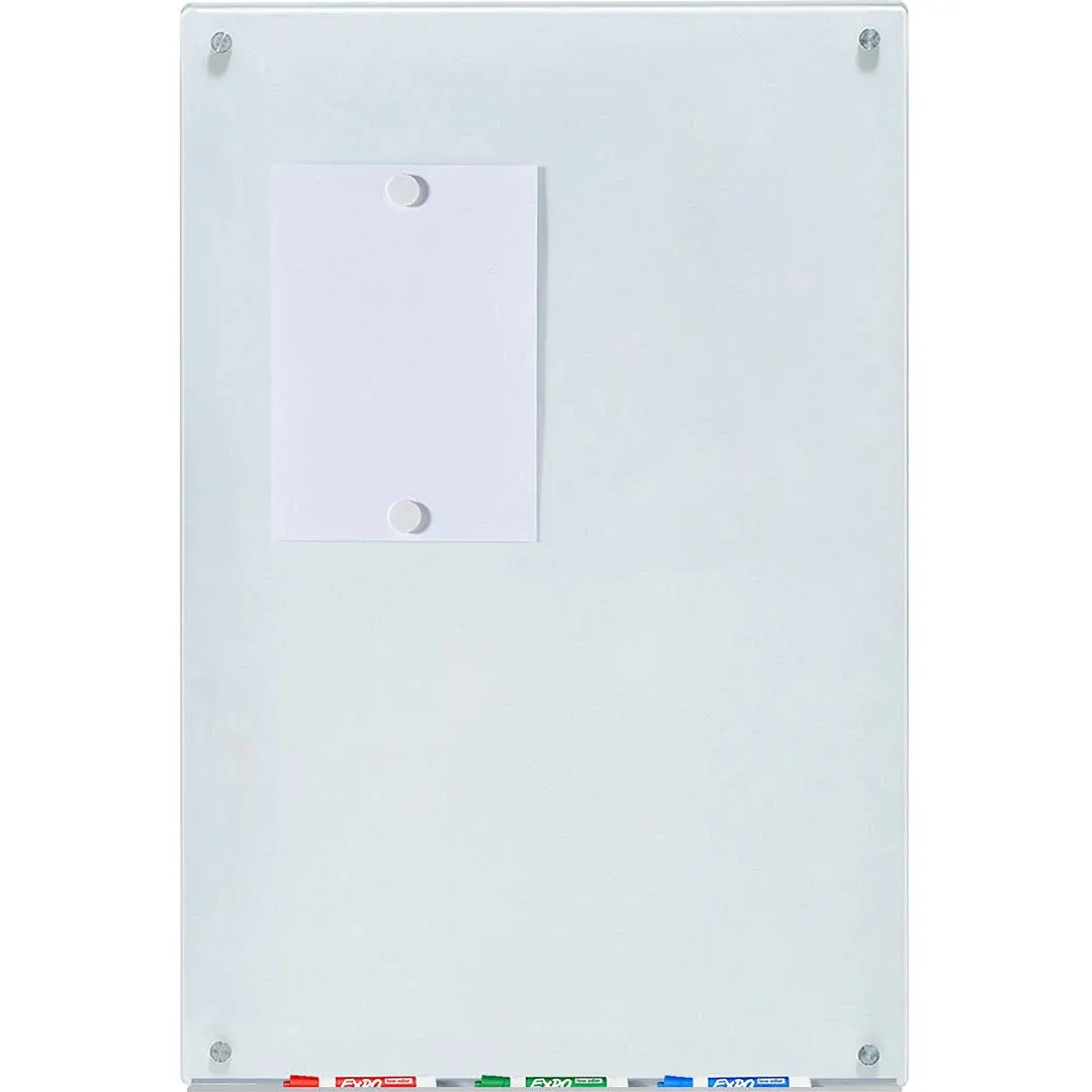 Audio-Visual Direct Magnetic White Glass Dry-Erase Board - 24" x 36"