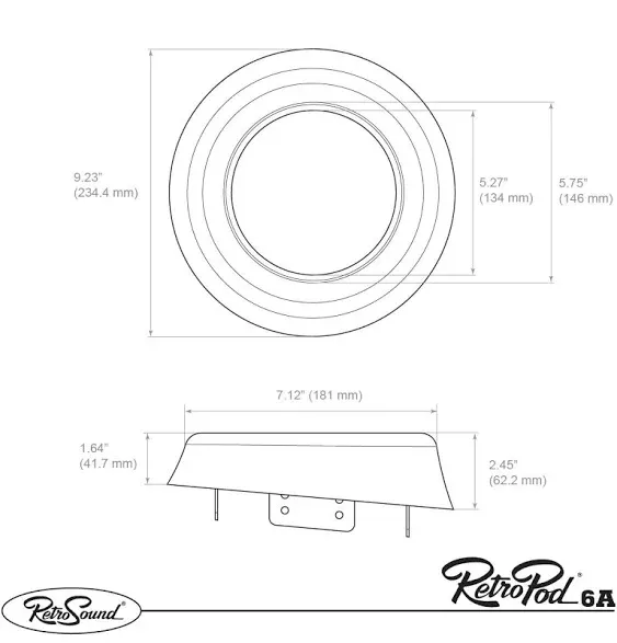 RetroPod 6.5-Inch Surface Mount Speaker Modules