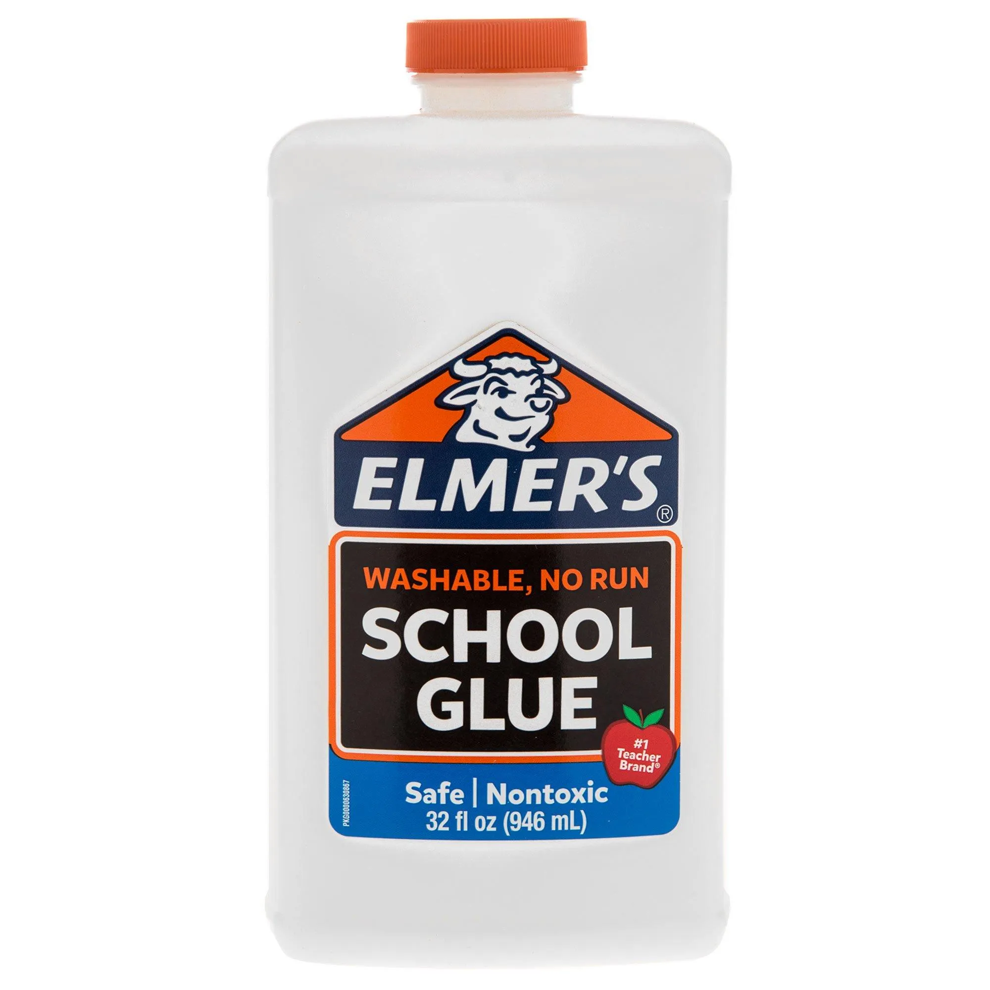 Elmer's White Liquid School Glue, Washable - 32 oz bottles