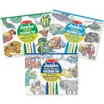 Melissa & Doug Jumbo 50-Page Kids Coloring Pads Set - Animals, Vehicles, and More