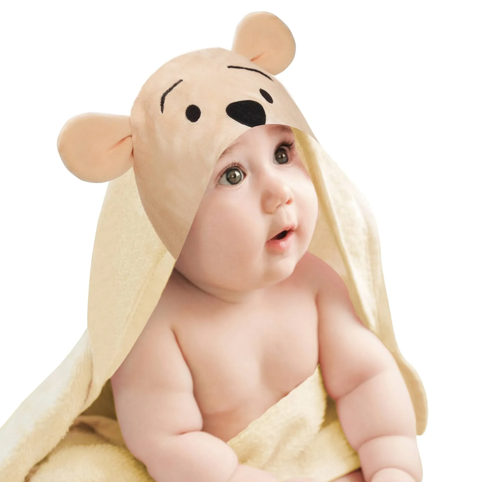 Lambs & Ivy Disney Baby Winnie the Pooh Hooded Baby Bath Towel