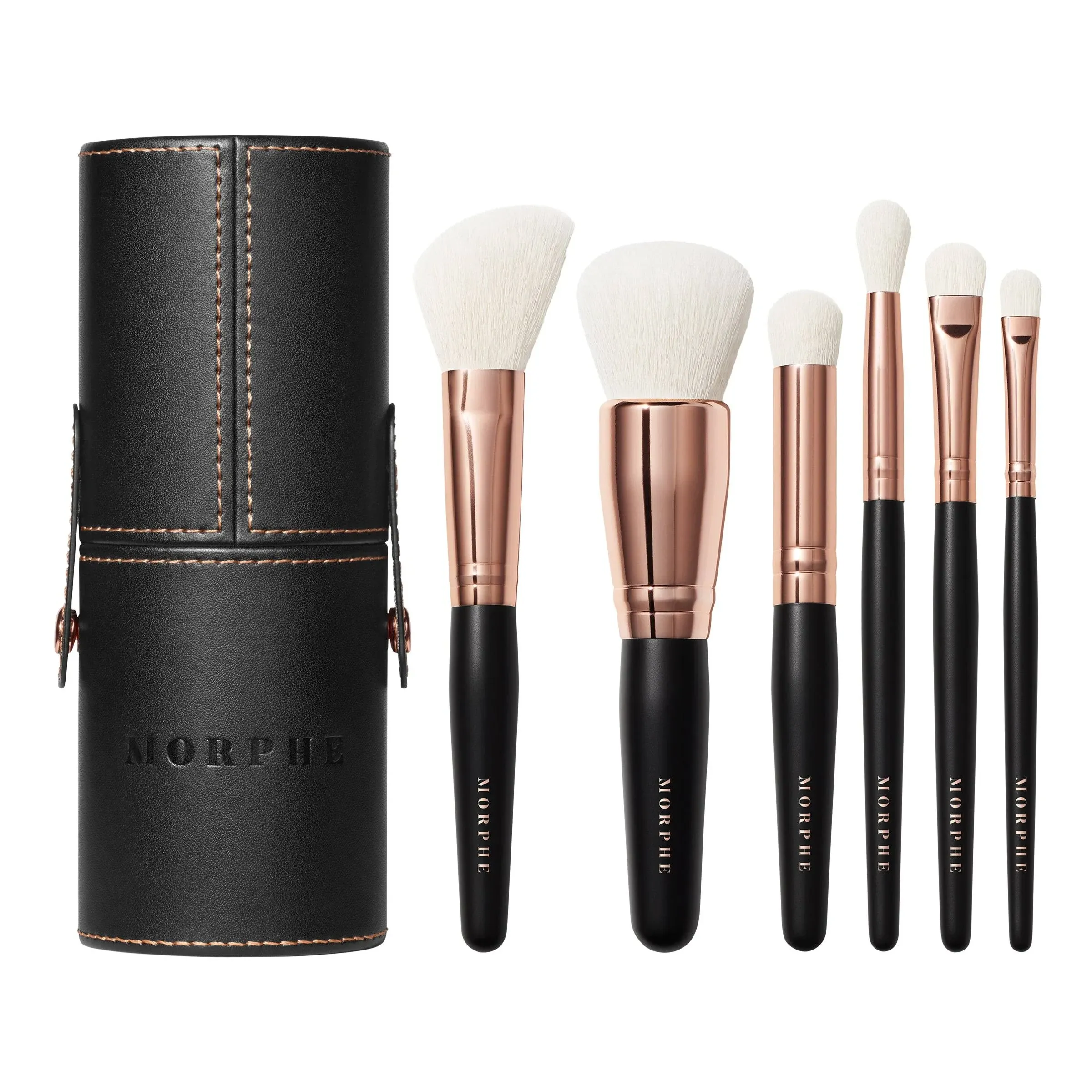 Morphe Rose Away 6 Piece Travel Brush Set