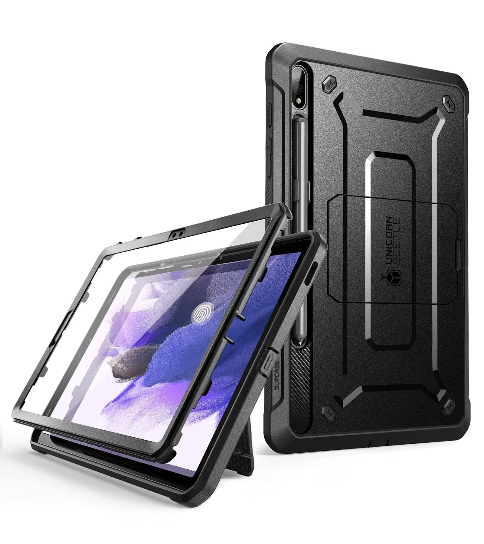 Galaxy Tab S7 Fe 12.4 inch (2021) Unicorn Beetle Pro Rugged Case-Black