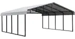 Arrow Storage Products Carport, 20 ft. x 20 ft. x 7 ft. Eggshell