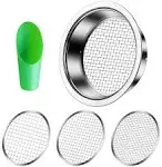 Rock Garden Sieve Soil Sifter - Stainless Stackable Gardening Sifting Silver03