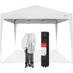 Best Choice Products Outdoor Portable Adjustable Instant Pop Up Gazebo Canopy Tent with Carrying Bag - White