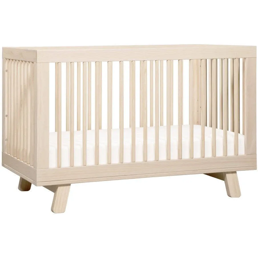 Babyletto Hudson 3-in-1 Convertible Crib with Toddler Conversion Kit - Washed Natural