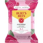 Burt's Bees Micellar Makeup Removing Towelettes, Rose 30 Count