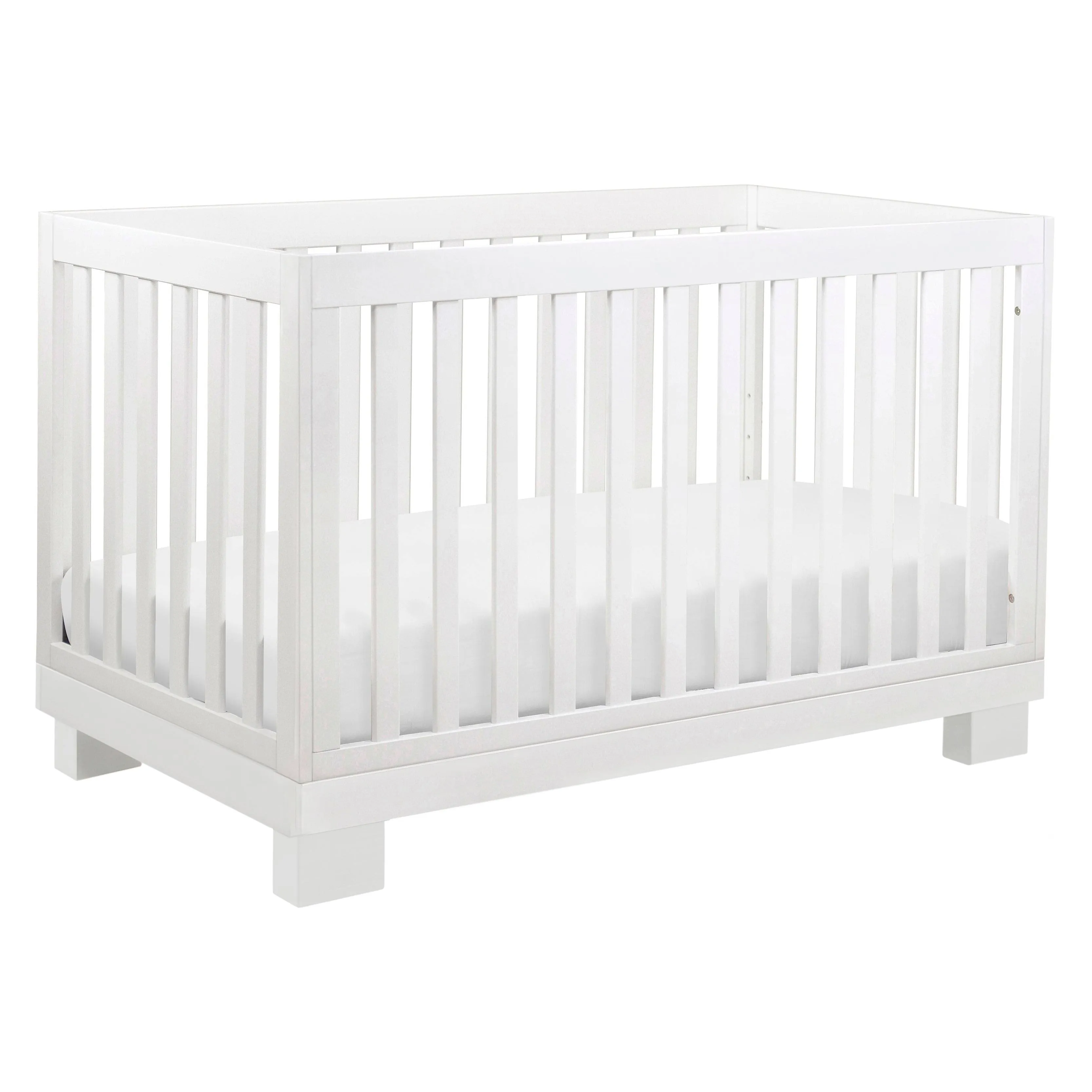 Babyletto Modo 3 in 1 Convertible Crib with Toddler Bed Conversion Kit - Washed Natural