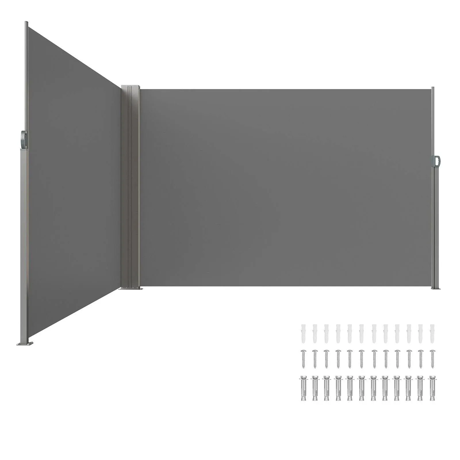 VEVOR Retractable Side Awning 79&#039;&#039;x 236&#039;&#039; Patio Screen Fence Divider Fencing