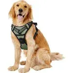 GOOPAWS Padded Reflective Dog Harness, Easy Control Lightweight Dog Harness, Adjustable Outdoor Pet Harness for Small Medium Large Dogs, Size: 32-43