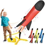 Toy Rocket Launcher for kids - Shoots Up to 100 Feet - 6 Colorful Foam...