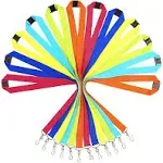 12 Pack Breakaway Lanyards for ID Badge Holder