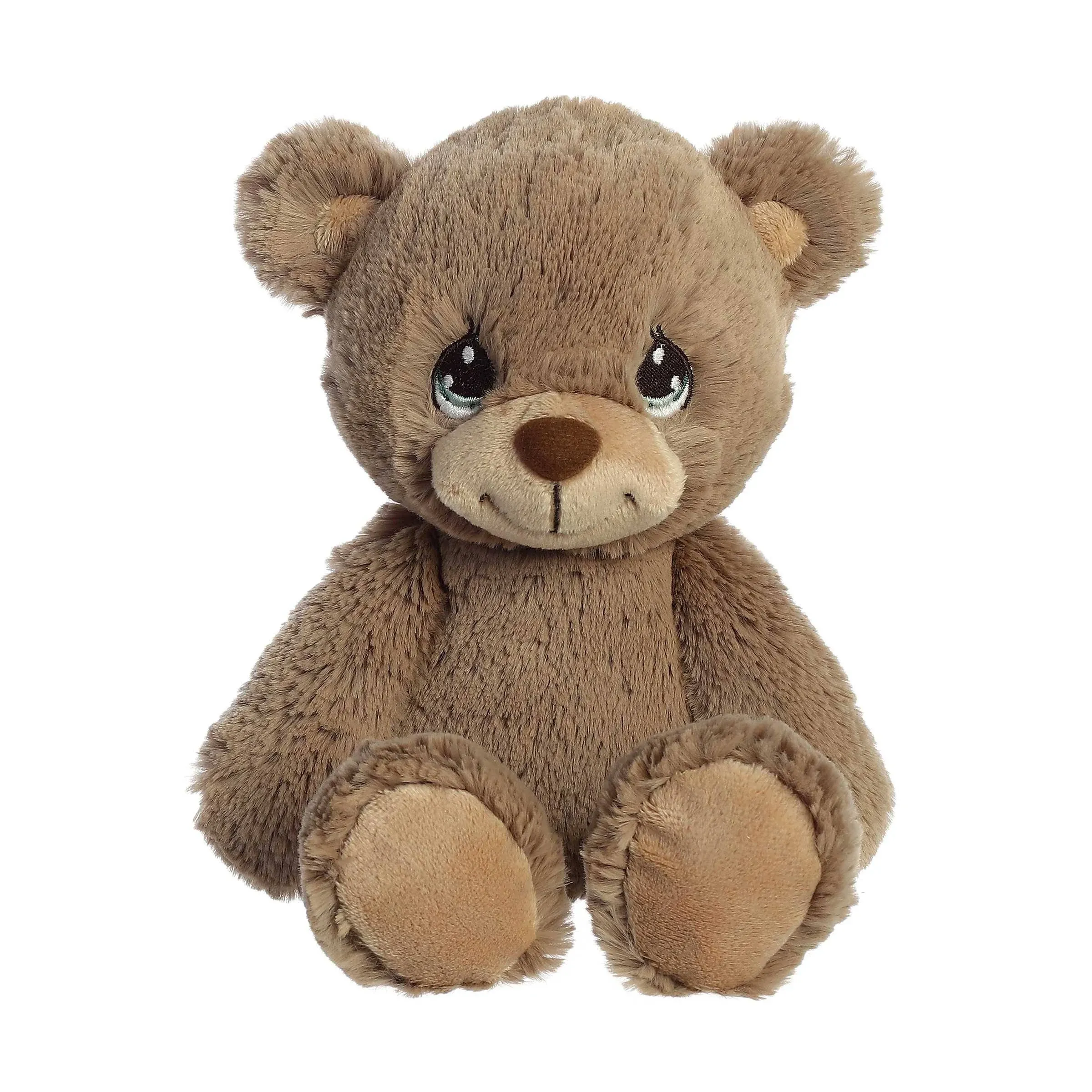 Aurora® Inspirational Precious Moments™ Barley Bear Stuffed Animal - Cherished Memories - Enduring Comfort - Brown 8.5 Inches