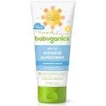 Babyganics SPF 50 Mineral Sunscreen Lotion, Sheer Blend, UVA UVB Protection, Octinoxate & Oxybenzone Free, Water Resistant, Fragrance Free, 8 oz