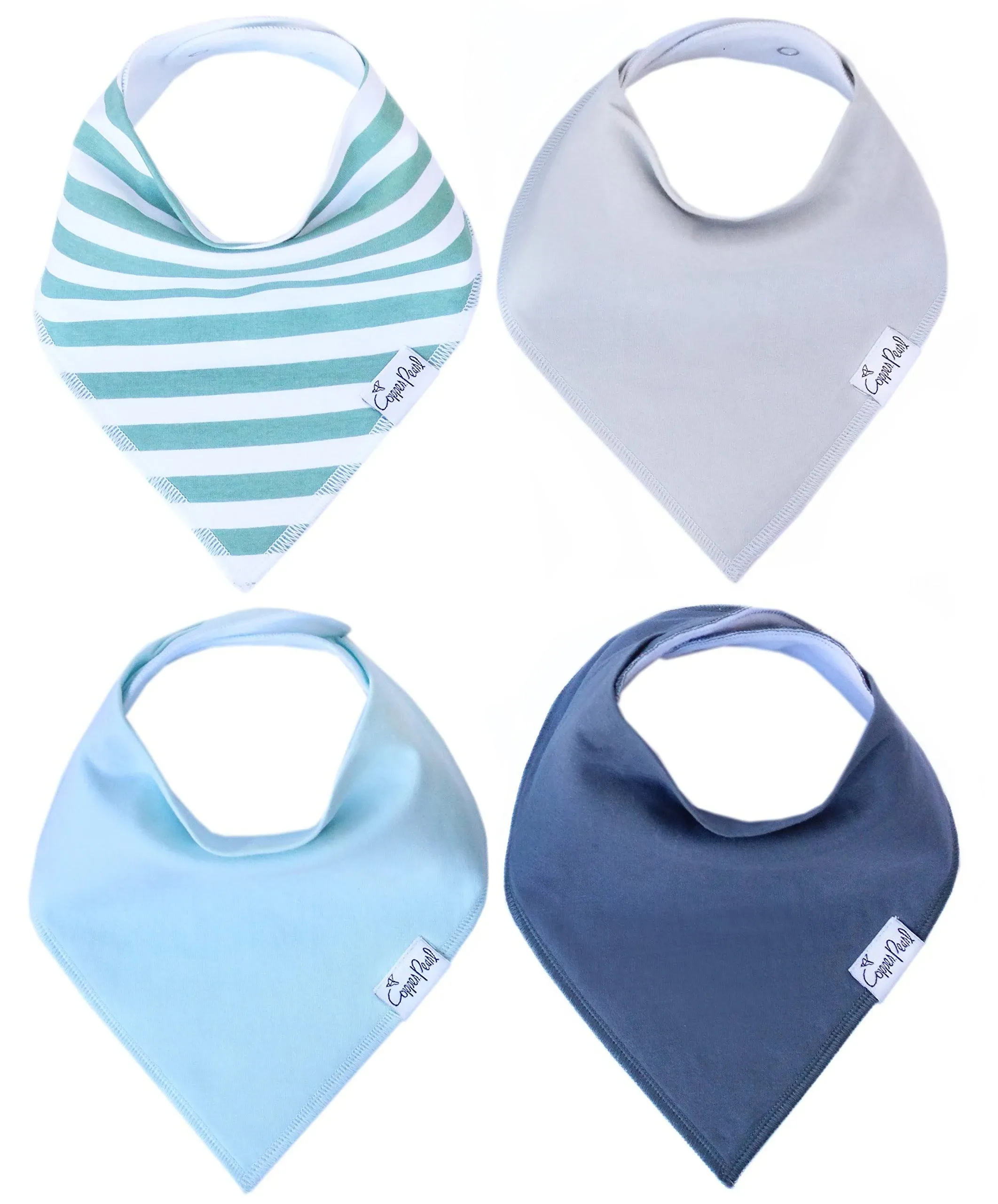 Copper Pearl Bandana Bibs 4 Pack - Oxford