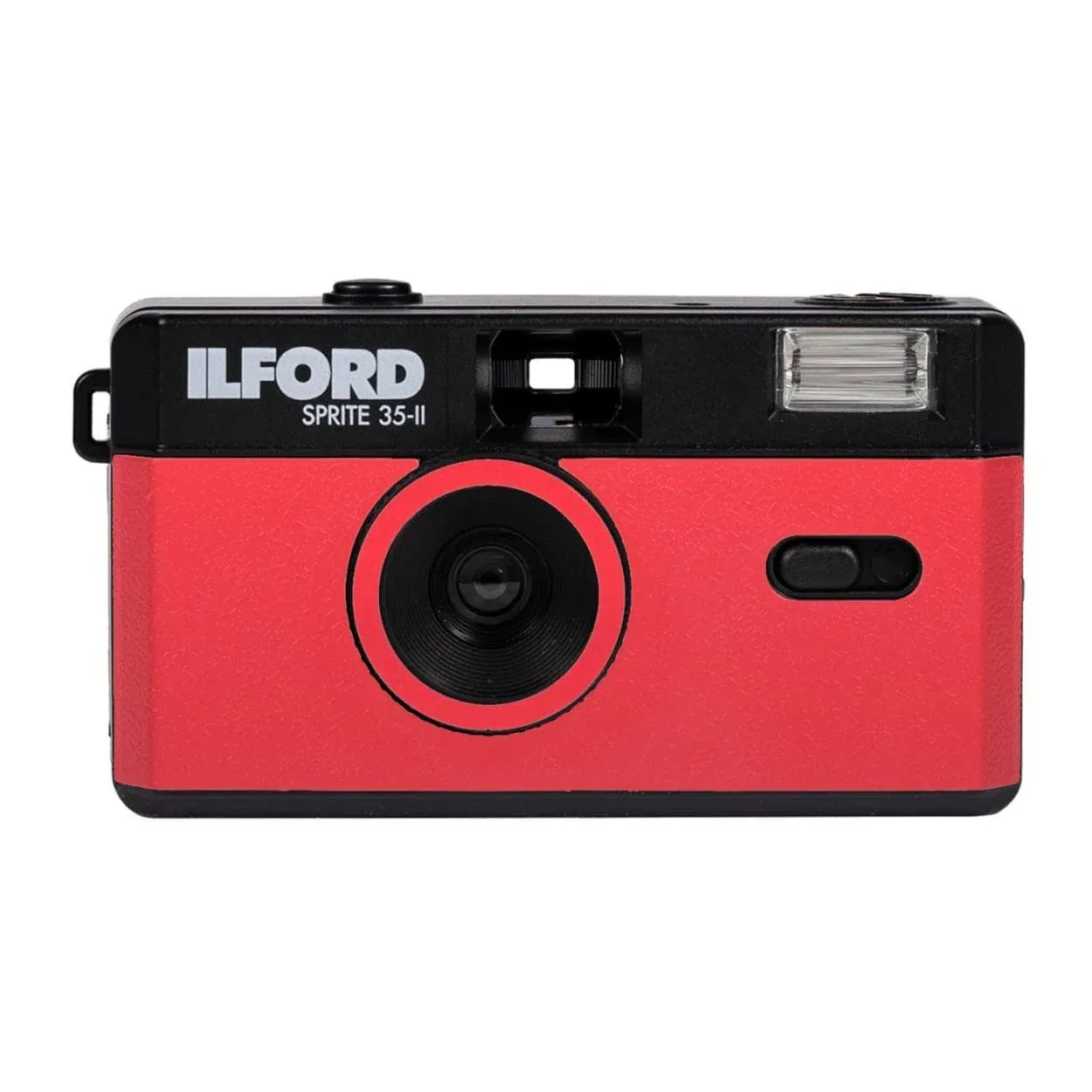 Ilford Sprite 35-II - Reusable 35mm Film Camera Black & Red