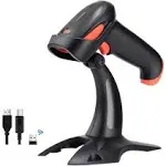 Tera Wireless 2D QR Barcode Scanner with Stand, 3 in 1 Compatible with Bluetooth & 2.4GHz Wireless & USB Wired Barcode Reader Handheld Bar Code