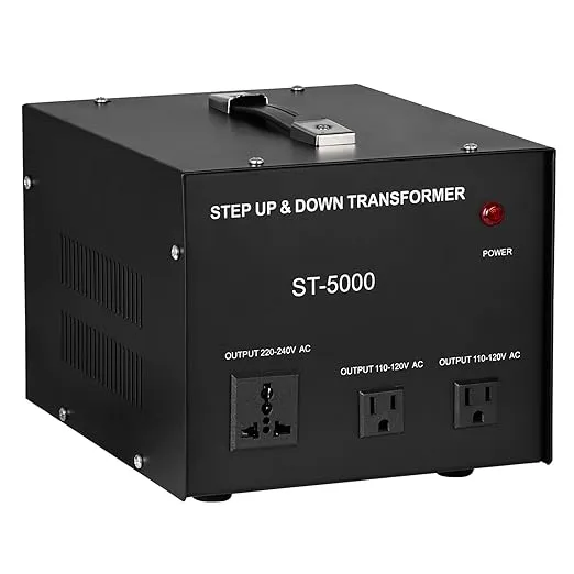 YaeCCC ST-5000 Step Up Step Down Transformer 110V to 220V Step Up Voltage ...