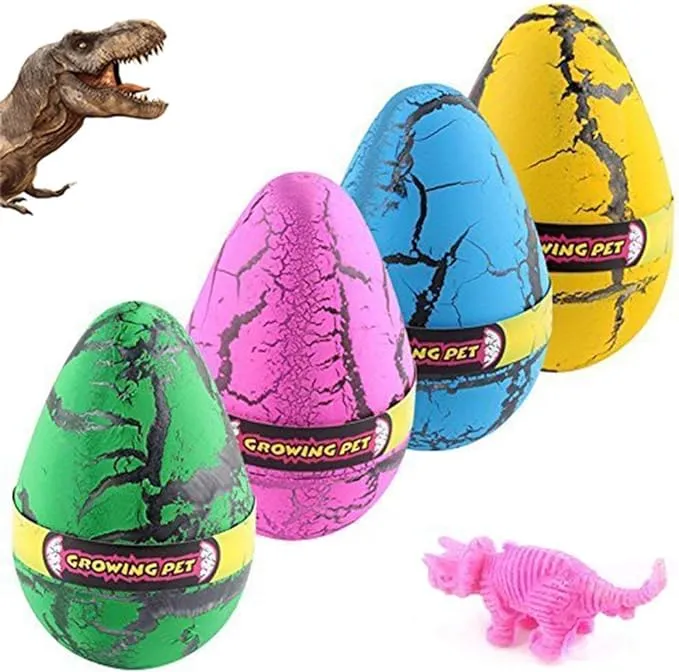 YKL World Hatching Growing Dinosaur Toys Magic 4 Pack Large Size Grow Dinosaurs ...