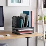 Safco Onyx Mesh Desk Organizer Sections