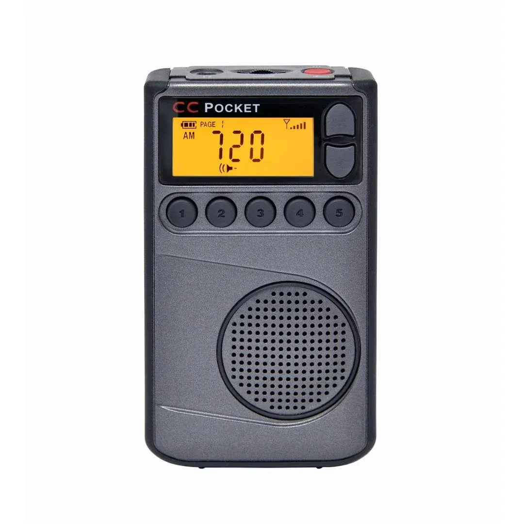 C. Crane CC Pocket AM FM and NOAA Weather Radio with Clock and Sleep Timer