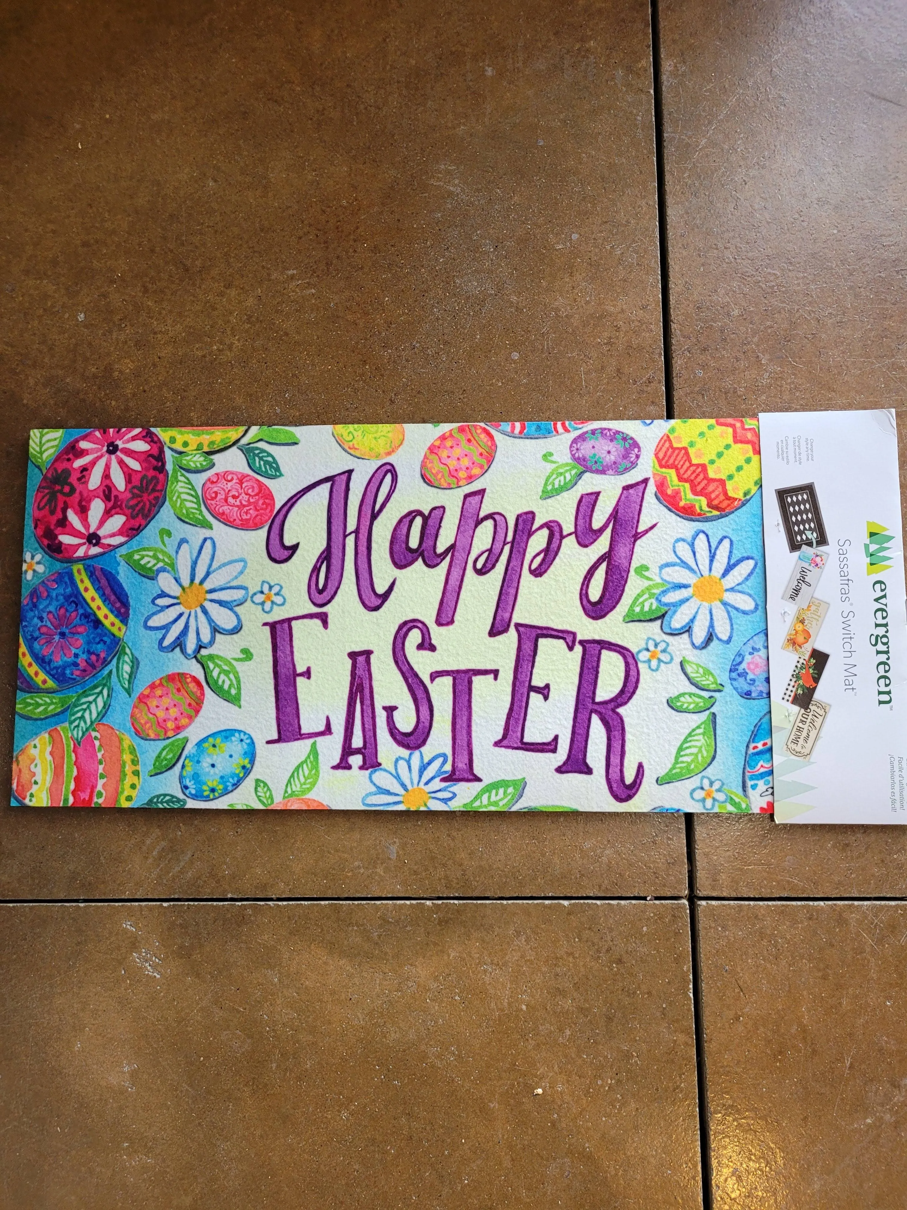 Evergreen Happy Easter Eggs Sassafras Switch Mat