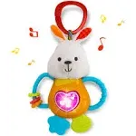 Kiddolab Easter Bunny Teething &amp; Rattle Musical Toy for Infants and Babies - &amp; -