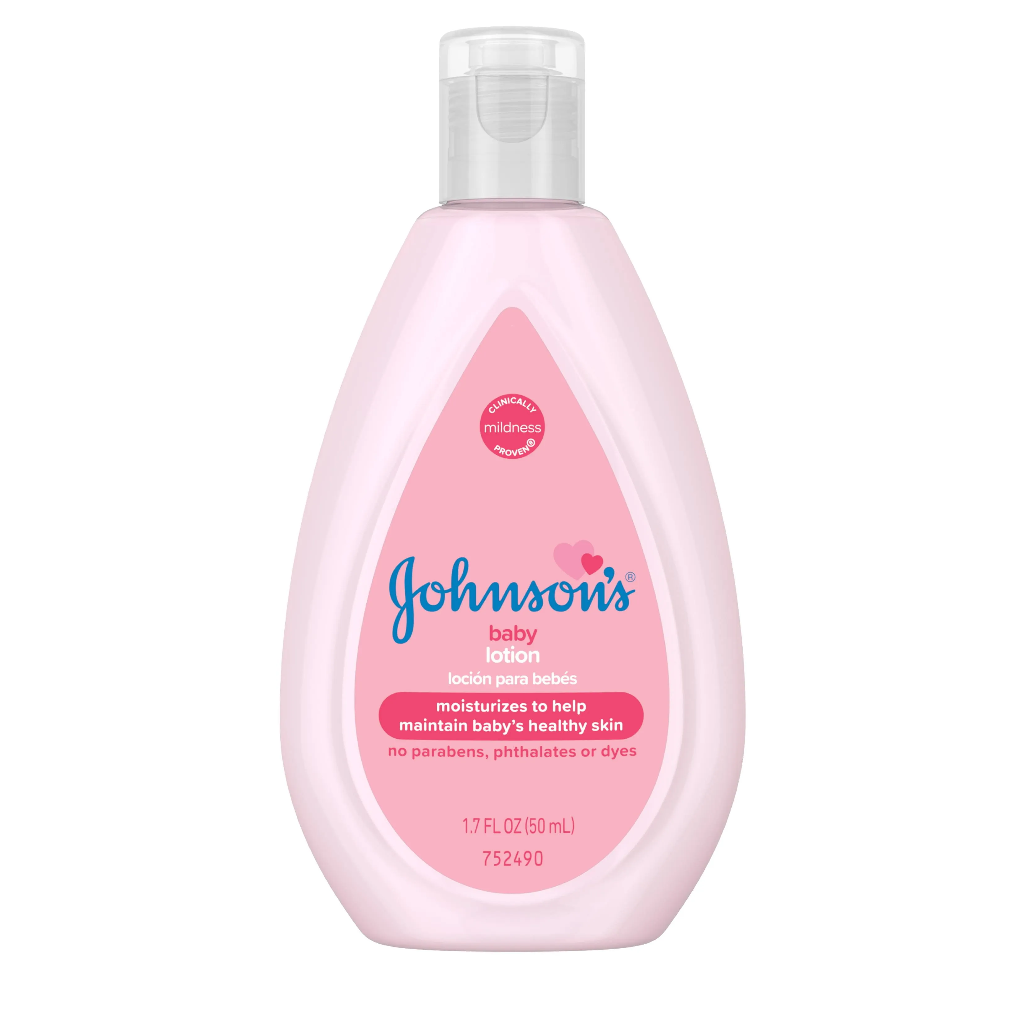 Johnson's Moisturizing Pink Baby Lotion with Coconut Oil - 1.7 fl oz