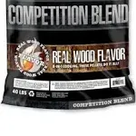 100% All-Natural Hardwood Competition Blend BBQ Grilling Pellets, 40 Pound Bag