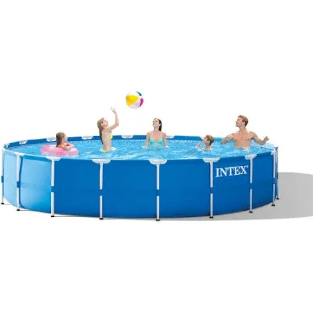 Intex 18ft x 48in Metal Frame Above Ground Pool Set