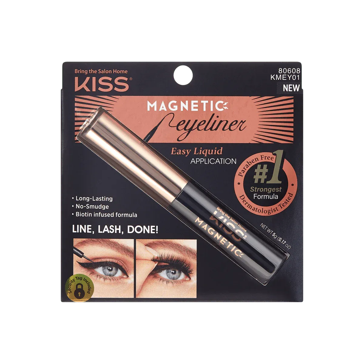 KISS Magnetic Eyeliner - Black